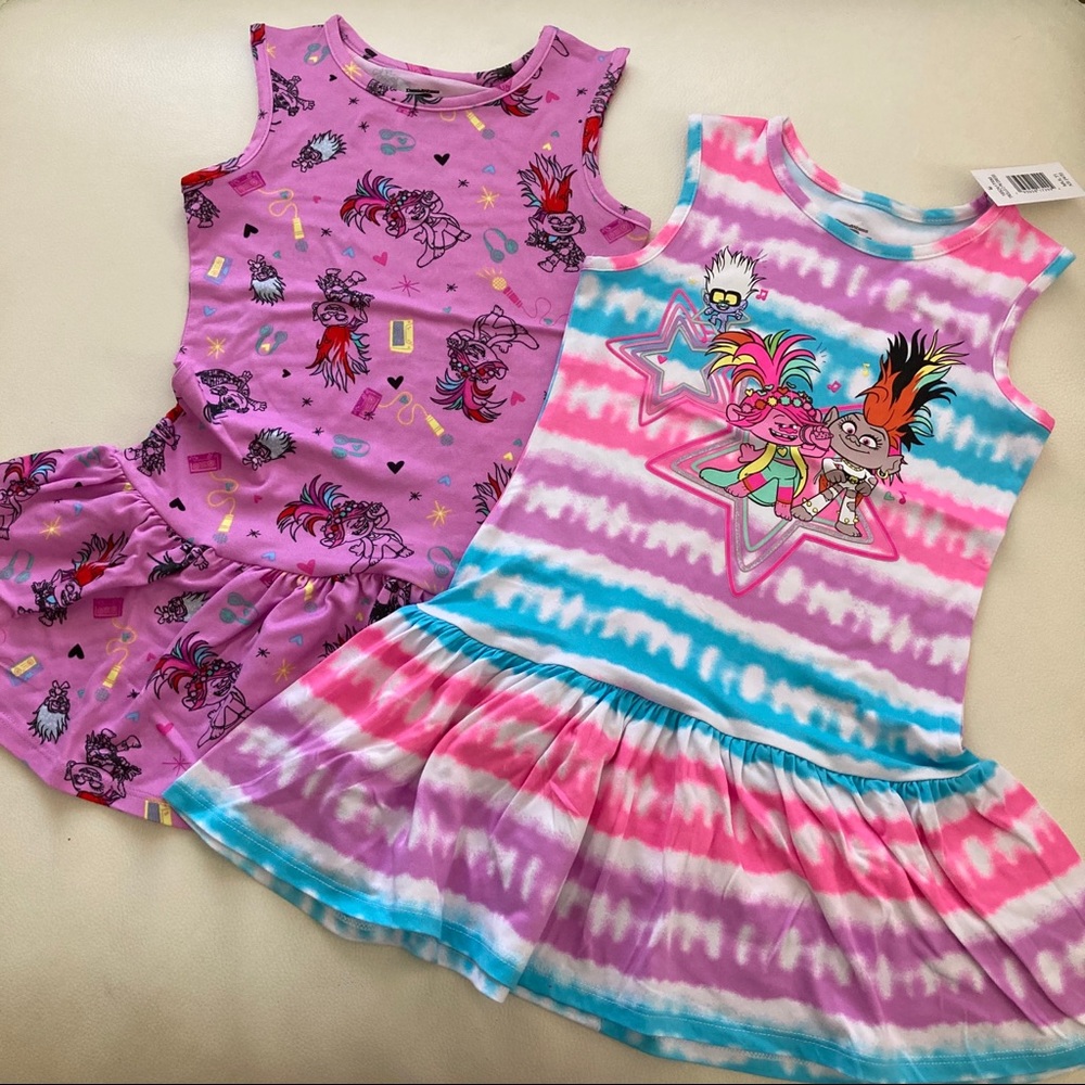 Dreamworks Trolls cute pink soft dresses 2164 - Picture 4 of 9